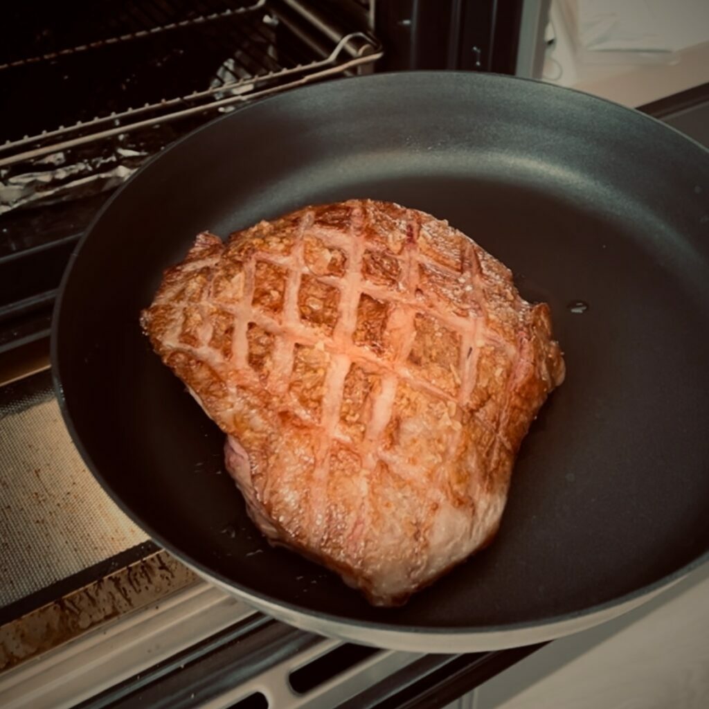 Tillagad Picanha i stekpanna